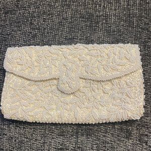 Vintage Beaded/Sequined Clutch by La Regal, made in hong kong
